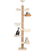 Amazon | 【なになにLife】 キャットタワー 突っ張り スリム